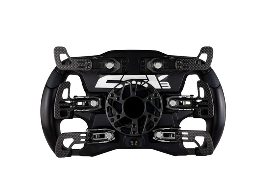 CSX-3 Sim Racing Steering Wheel [6 Paddles] rear 