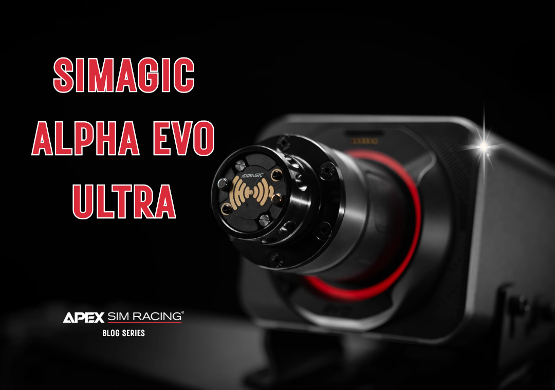 Simagic Alpha EVO Ultra 28NM Pre-Order with Apex | Apex Sim Racing