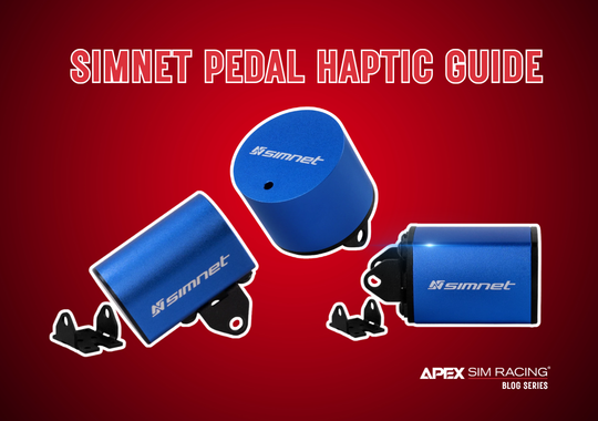 Simnet Pedal Haptic Guide: Linear, Rumble, and Transducer with Common Pairings