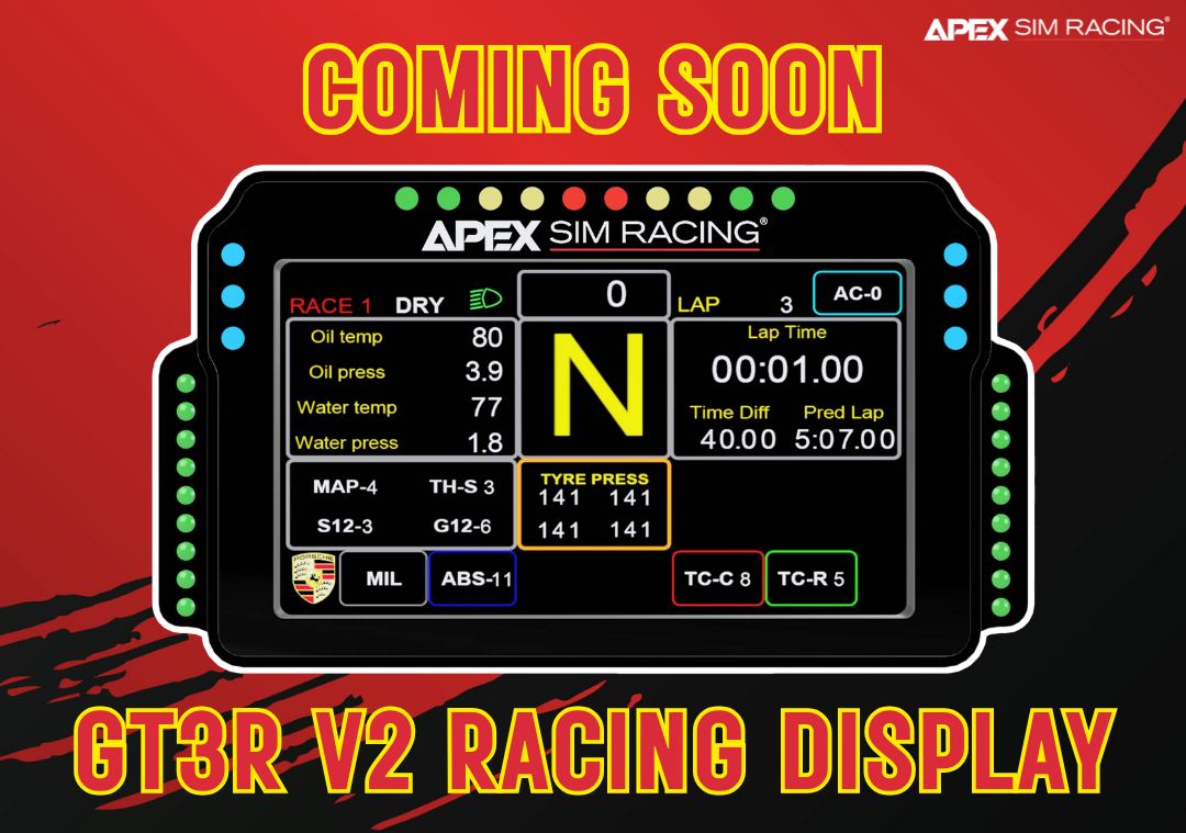 GT3R V2 Sim Racing Display: Coming Soon to Our Store – Apex Sim Racing