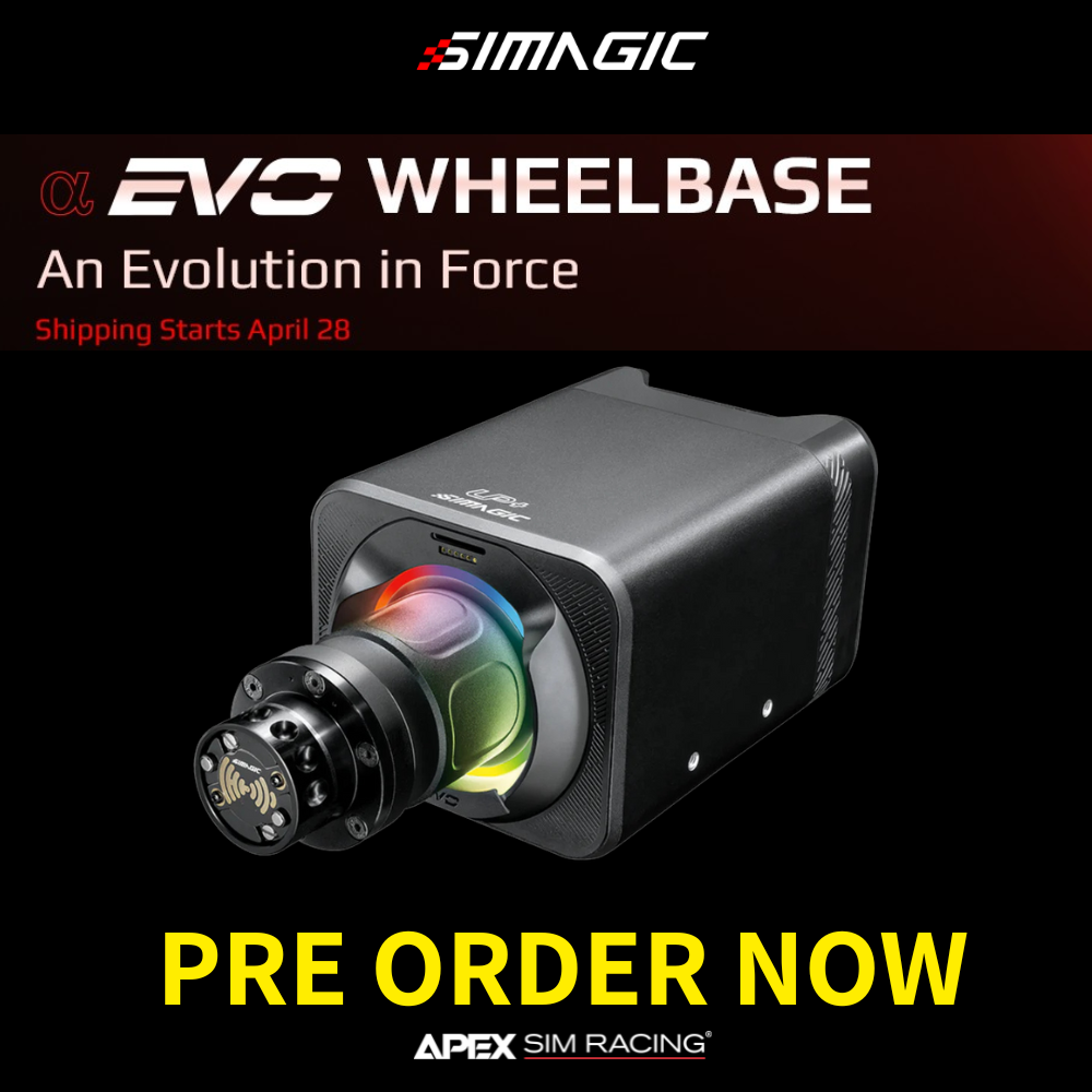 Pre Order Now: Simagic Alpha EVO Wheel Base Series | Apex Sim Racing