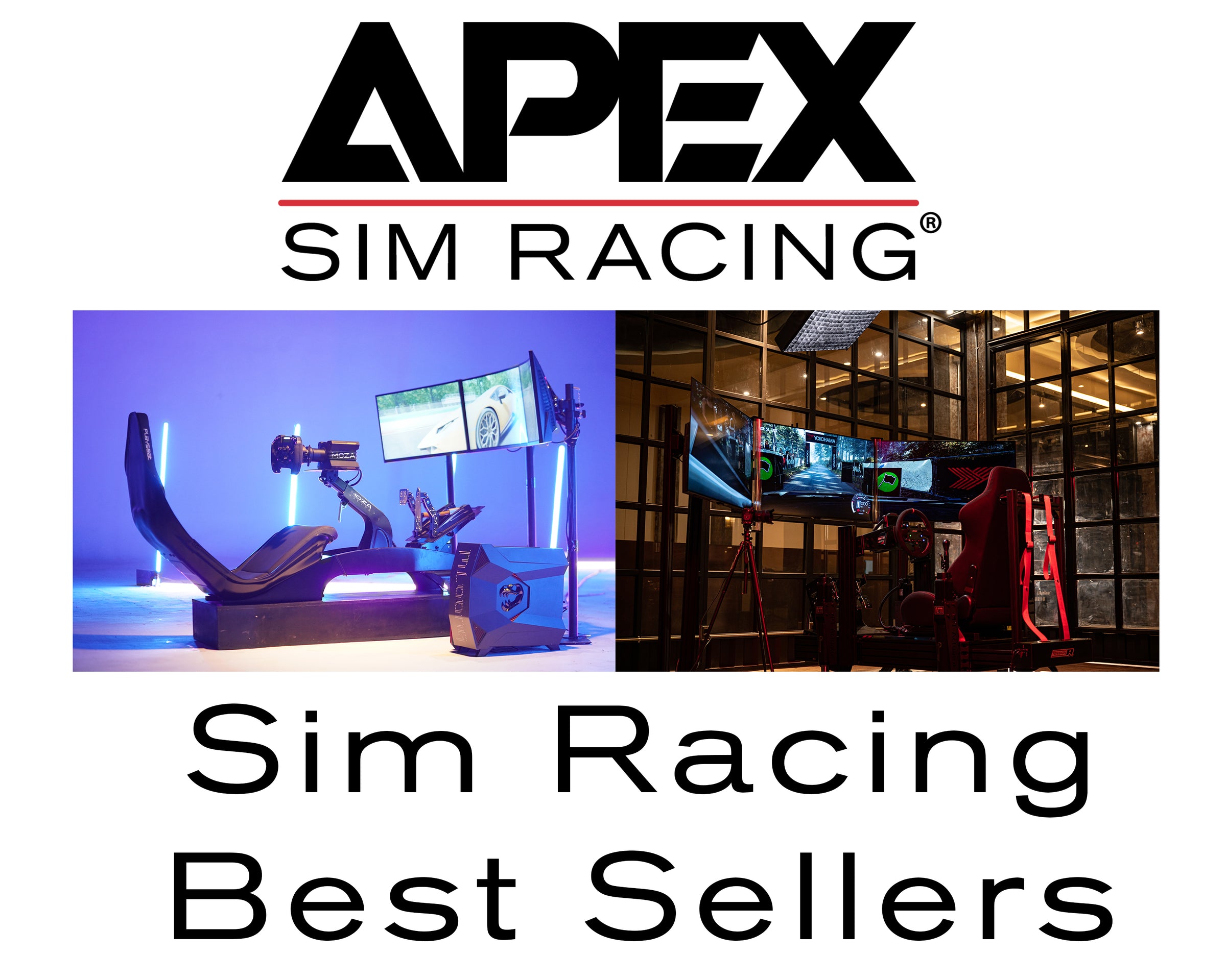 Apex Sim Racing - Sim Racing Best Sellers - Photo of 2 racing simulators
