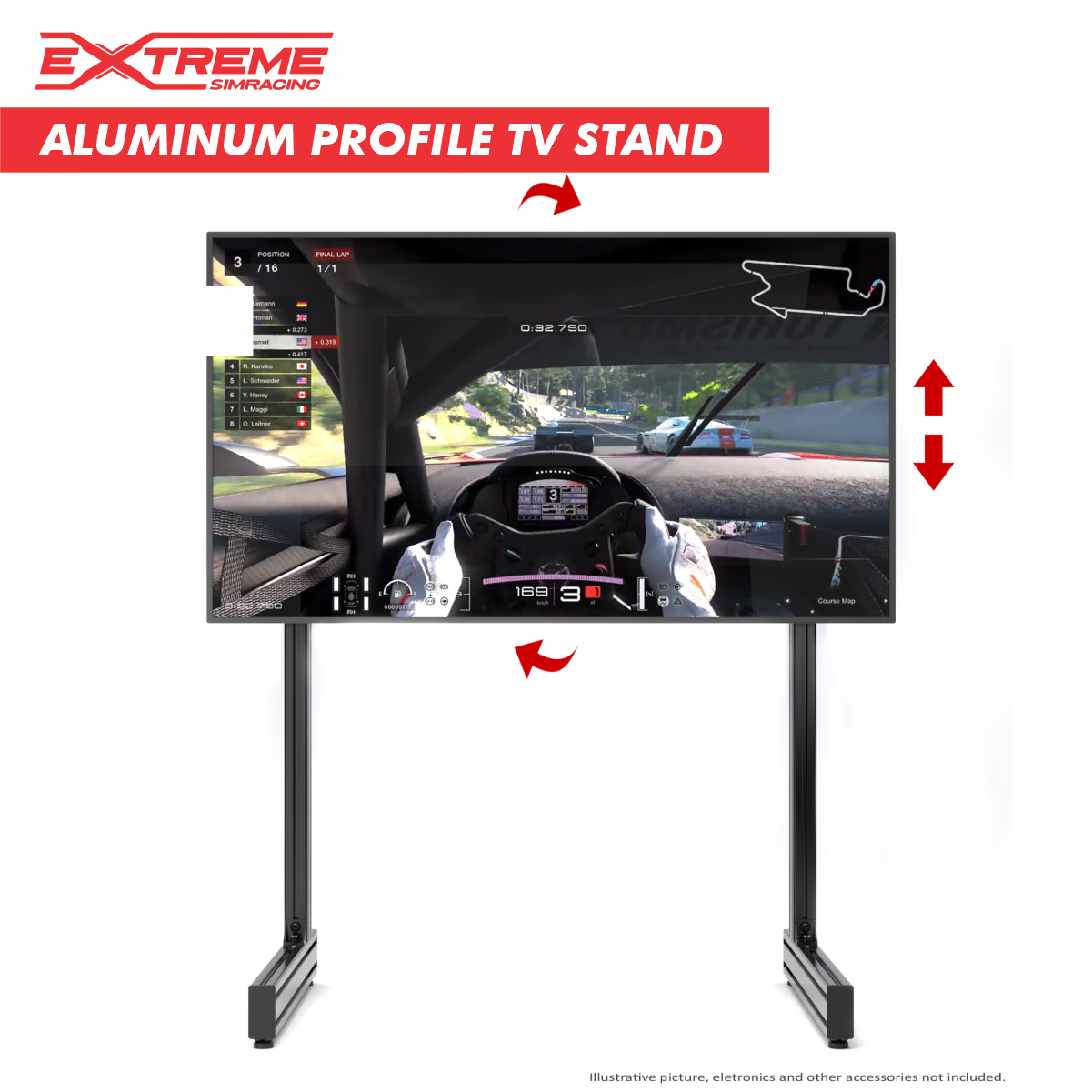 Extreme Sim Racing AX80 Aluminum Profile Sim Racing Rig | USA