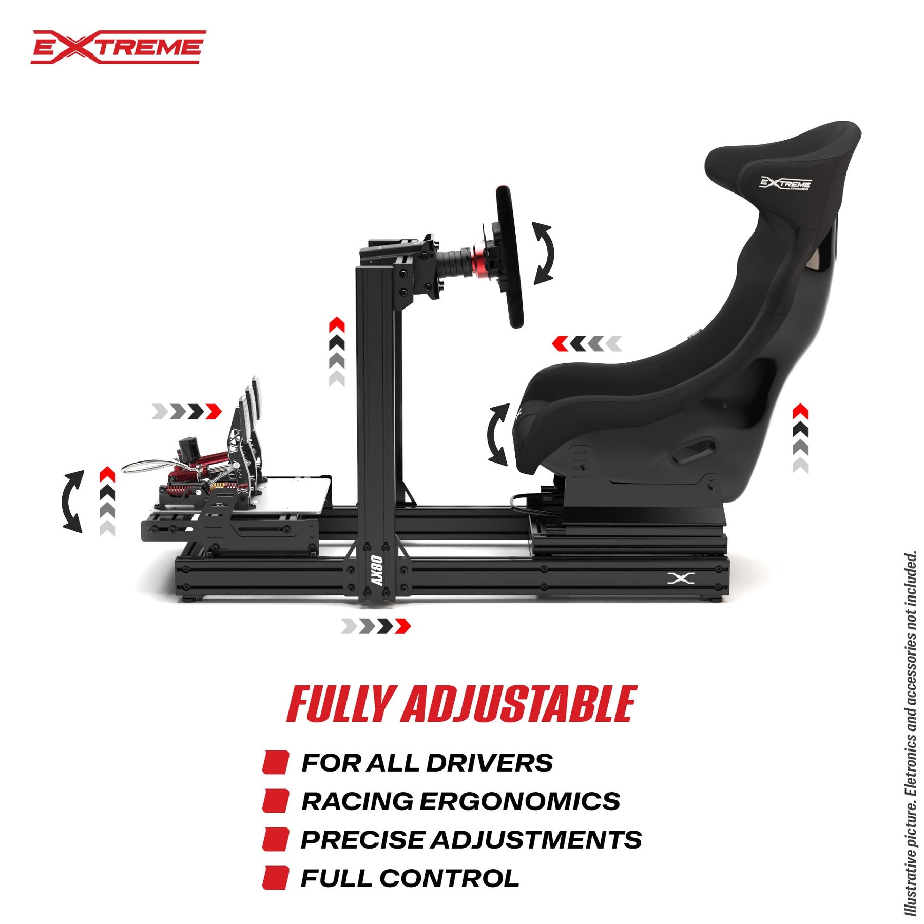 Extreme Sim Racing AX80 Aluminum Profile Sim Racing Rig | USA