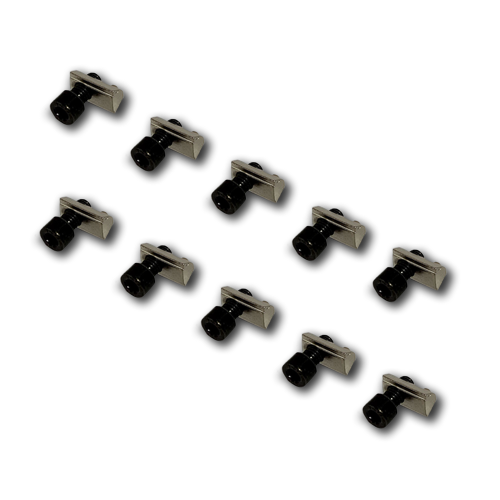Screw and Ball-bearing Nut for 8mm T-Slot - Set of 10