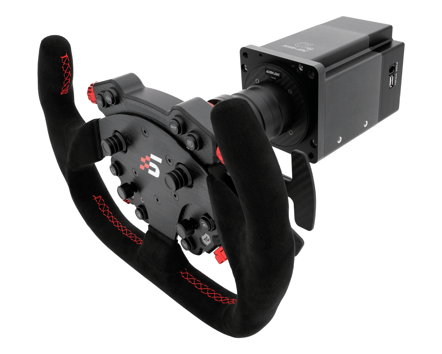 Simagic Alpha Direct Drive Wheel Base & Wheel – Apex Sim Racing