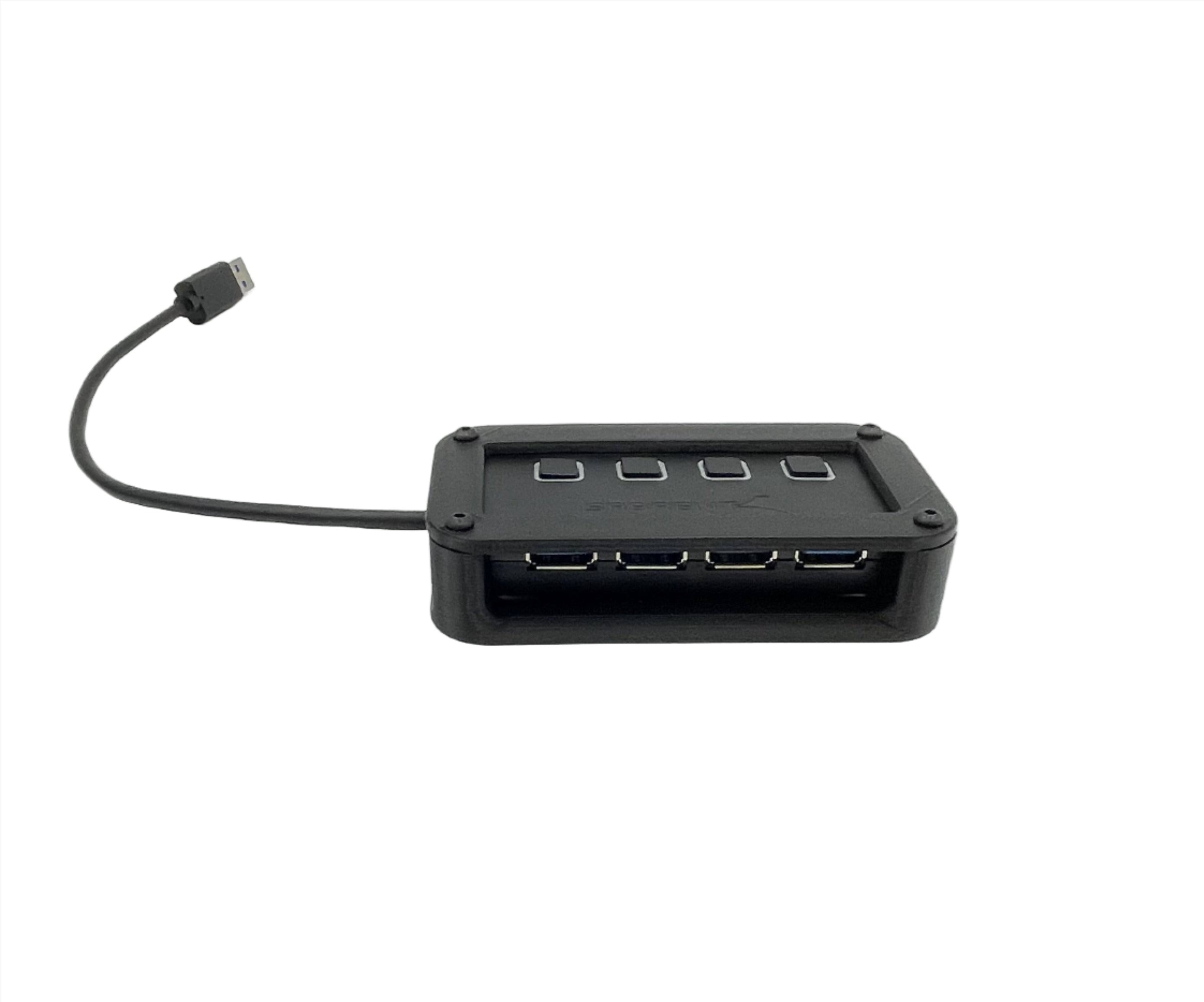 USB 4 Port Mount Mount ONLY (USB Hub Not Included) – Apex Sim Racing