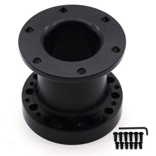 Steering Wheel Hub Extension Black Apex Sim Racing