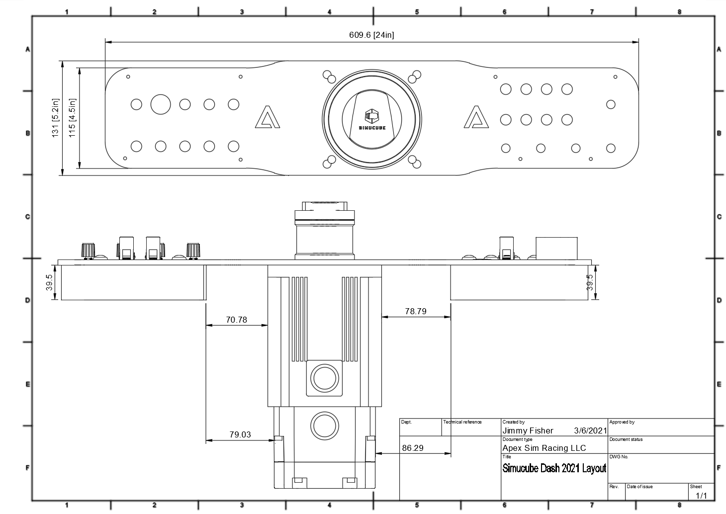 Sim Racing Dashboard Panel | Simagic, Simucube, VRS, OSW