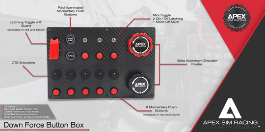 Downforce Button Box - Apex Sim Racing - Sim Racing Products
