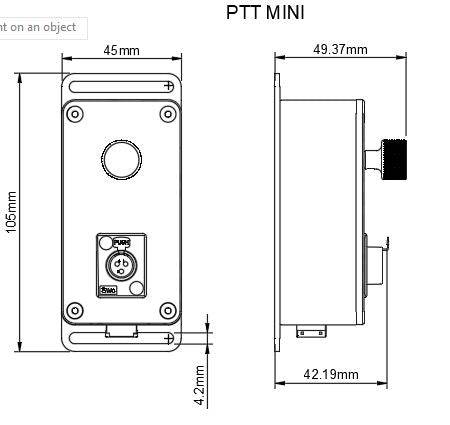 Ptt Button Mini Push To Talk (PTT) Button Box | Apex Sim Racing