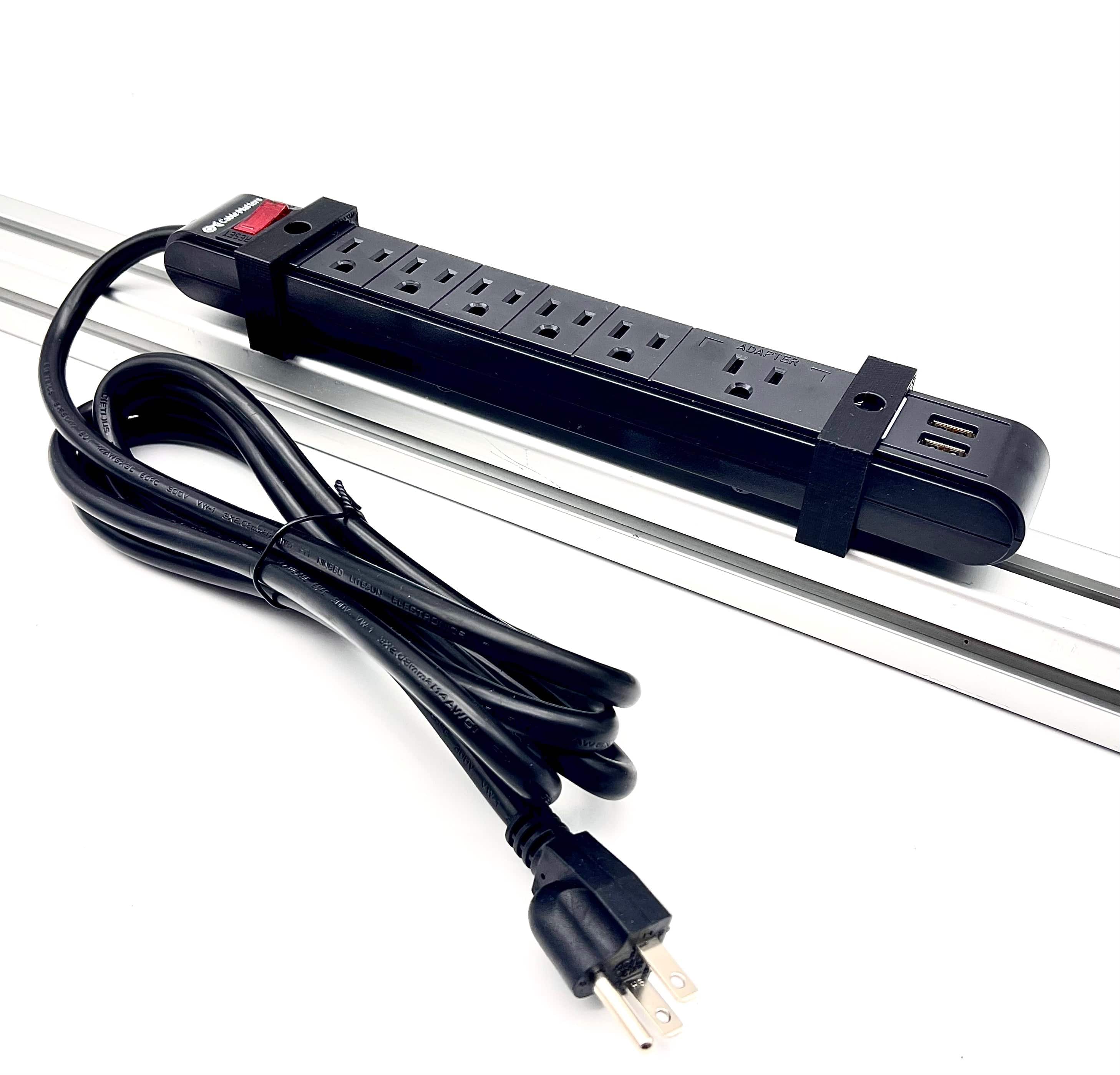 Sim Rig Mounted Power Strip - 6 Outlets – Apex Sim Racing