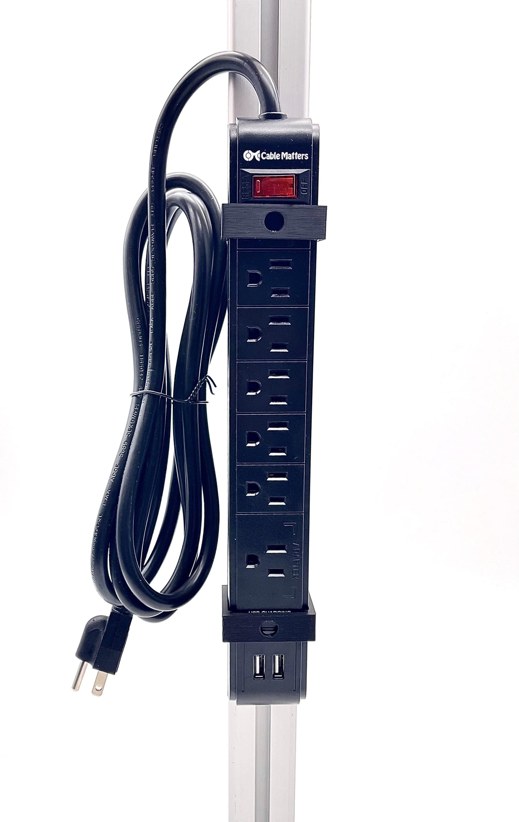 Sim Rig Mounted Power Strip - 6 Outlets – Apex Sim Racing