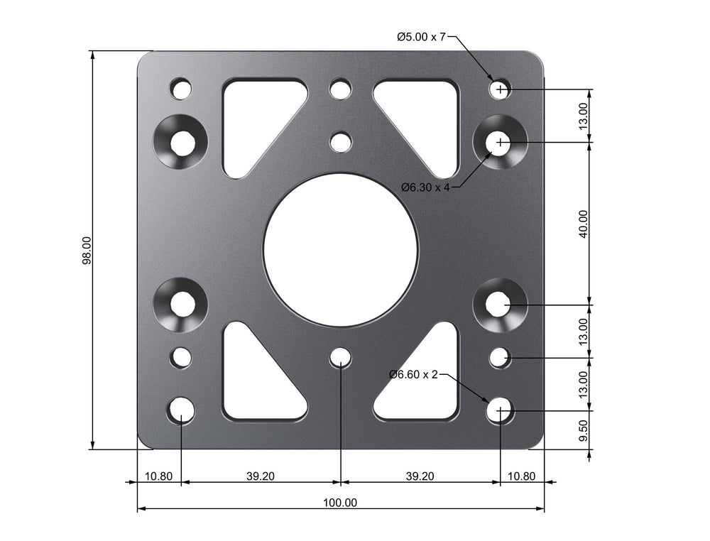 R5 / R9 Adapter Mounting Plate - Apex Sim Racing - Sim Racing Products