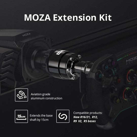 Extension Rod [Moza Wheelbase Only] - Apex Sim Racing - Sim Racing Products