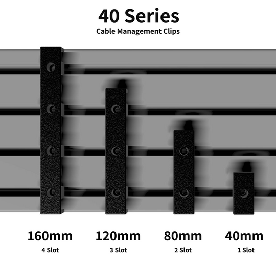40 series sim racing cable managment clips slot size