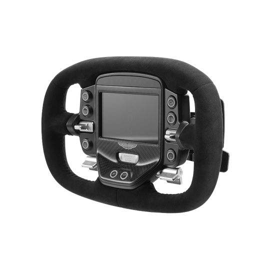 Simagic Aston Martin Valkyrie Steering Wheel angled view