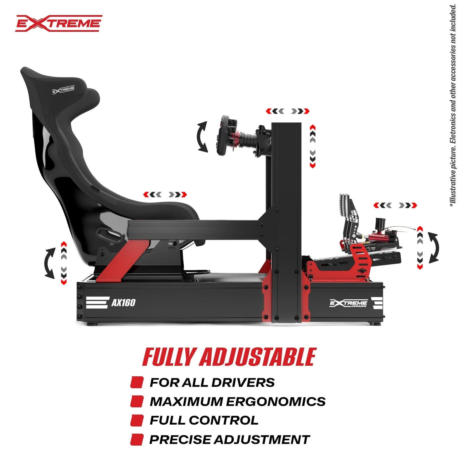 AX160 Sim Racing Rig by Extreme Sim Racing | USA Stock
