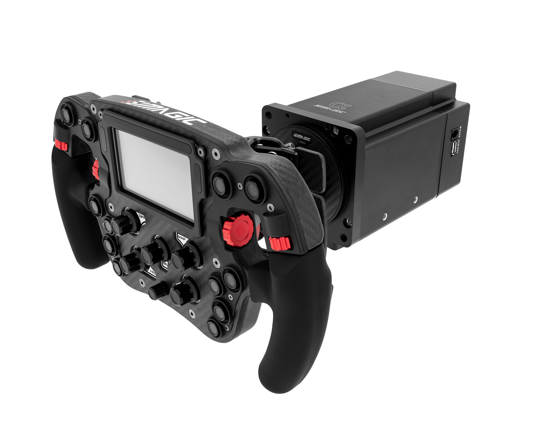 Simagic Alpha Direct Drive Wheel Base & Wheel – Apex Sim Racing