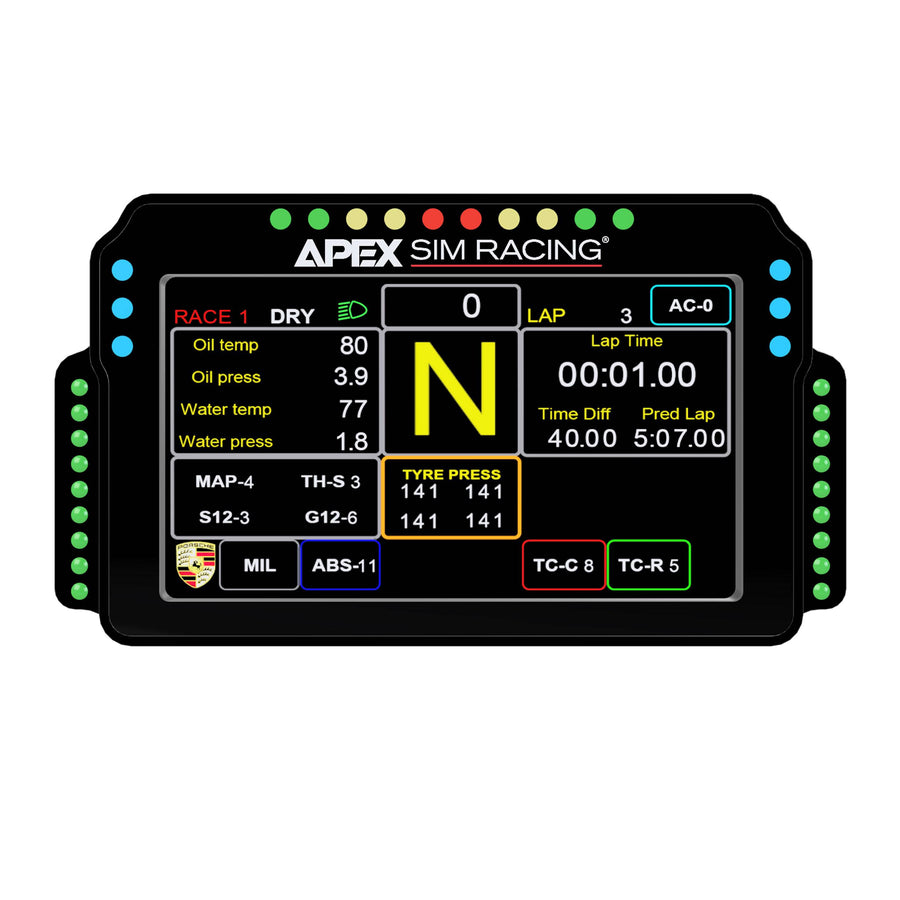 GT3R DDU Sim Racing Display | Default Title | Apex Sim Racing | USA Stock