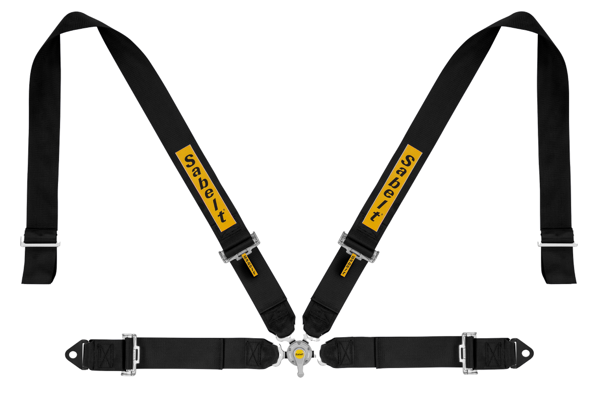 Front facing black seatbelt