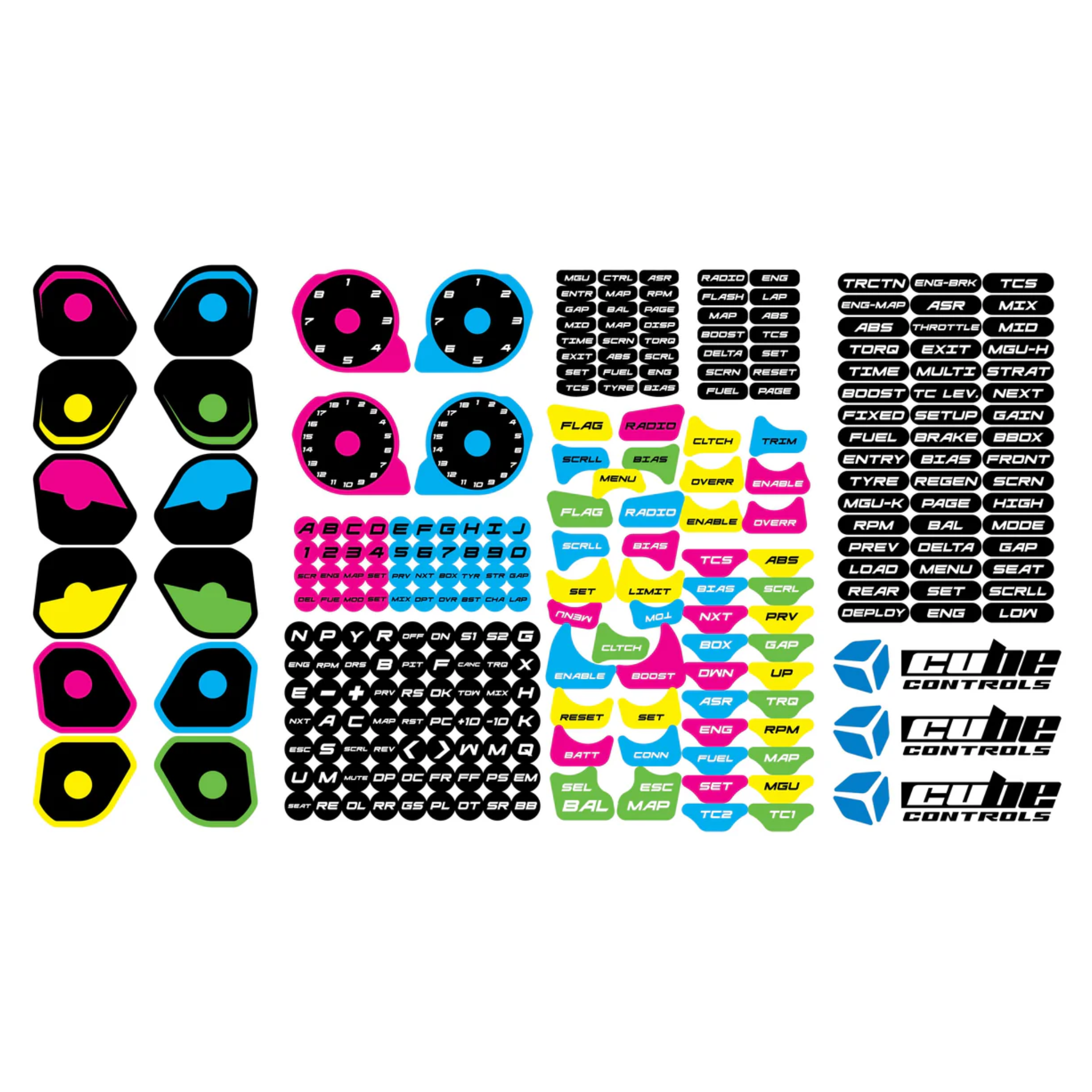 Cube Controls Sticker Kits – Apex Sim Racing