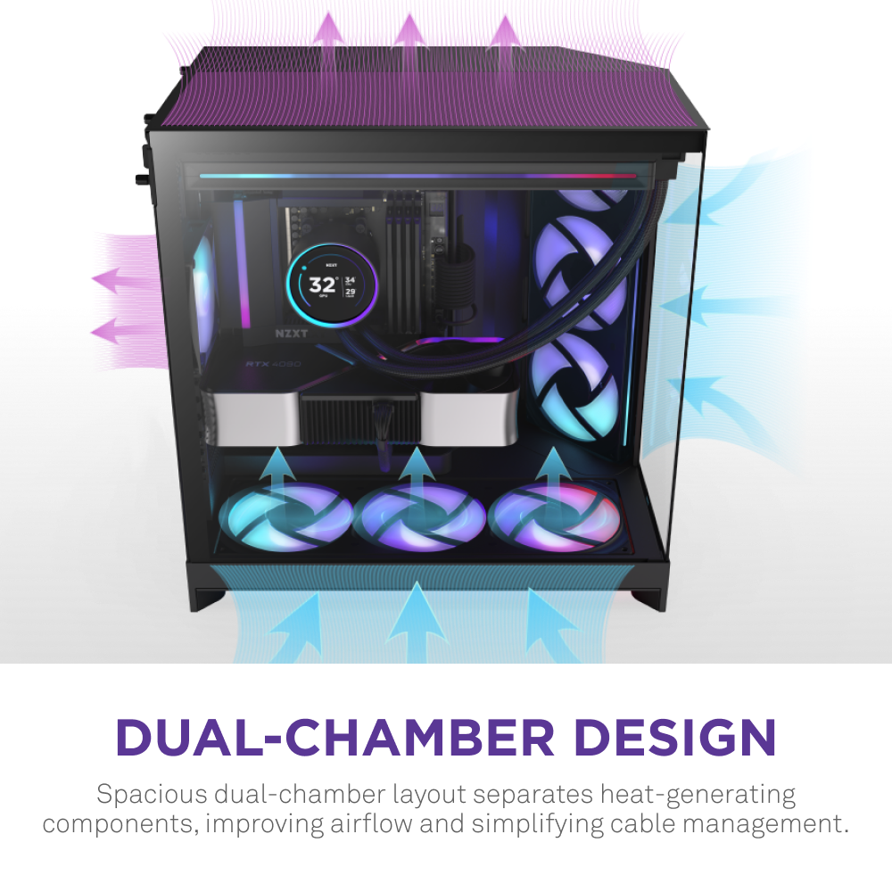 NZXT H9 Flow - Thumbnail 3
