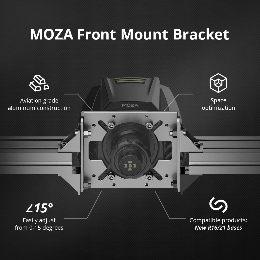 Moza Racing Front Mount Plate | Apex Sim Racing