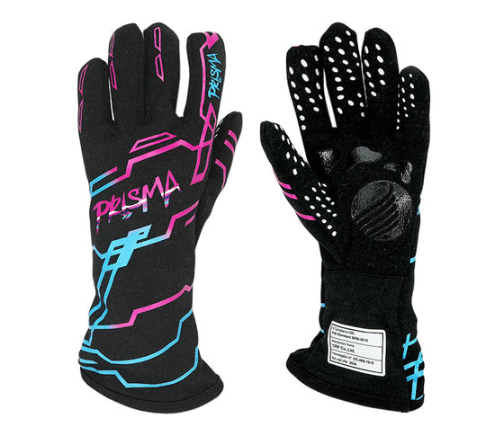 PRISMA NEON ARCADE FIA NOMEX RACING GLOVES