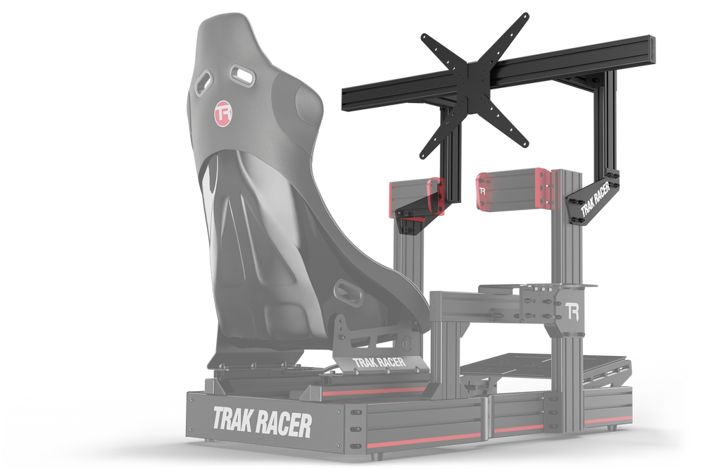 Large Cockpit-Mounted Single Monitor Stand - 1200mm / 47.25" Wide