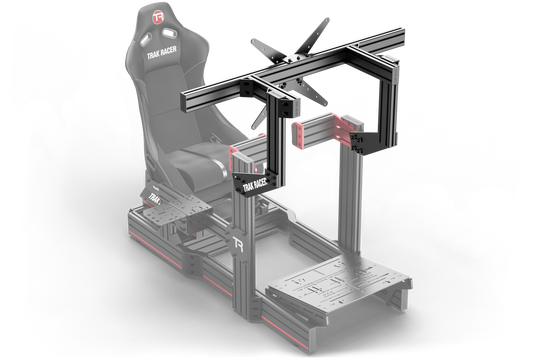 Large Cockpit-Mounted Single Monitor Stand - 1200mm / 47.25" Wide