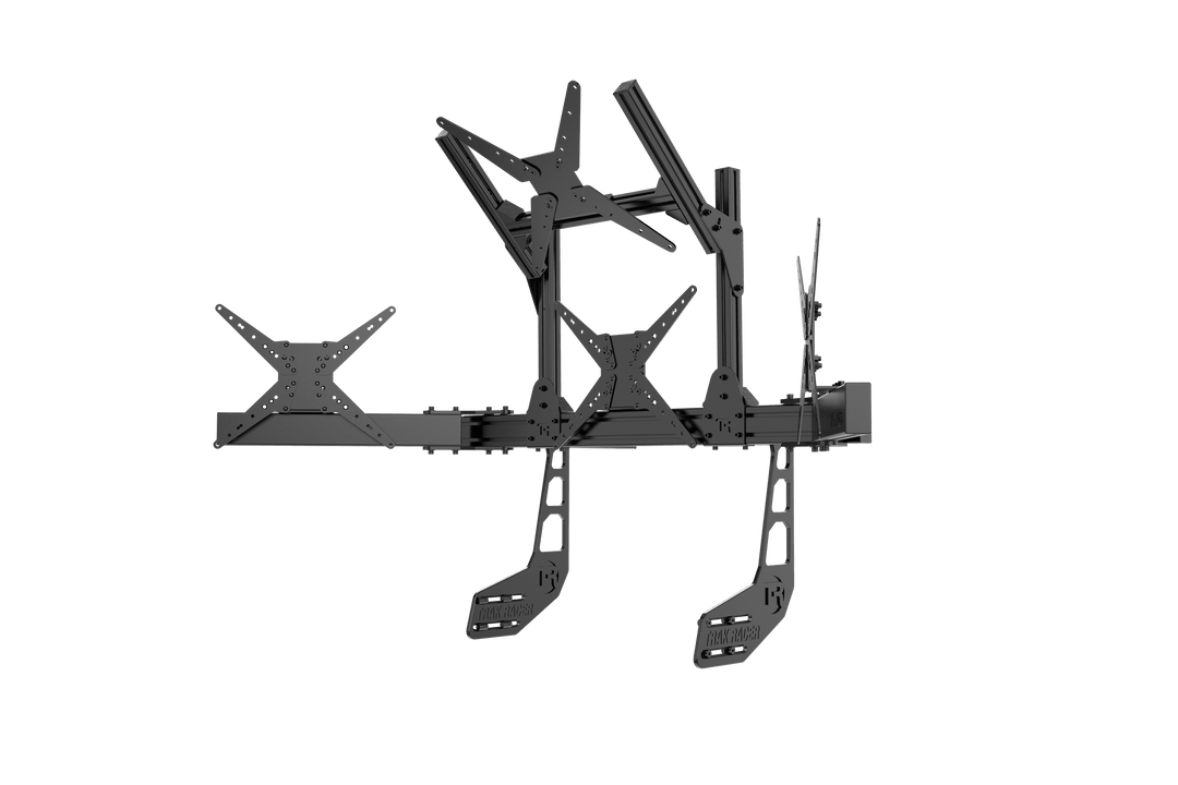 Large Cockpit-Mounted Quad Monitor Stand - 1200mm / 47.25" Wide