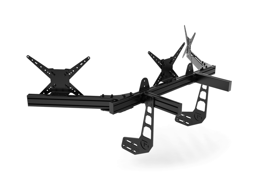 Large Cockpit-Mounted Triple Monitor Mount - 1200mm / 47.25" Wide