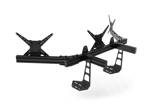 Large Cockpit-Mounted Triple Monitor Mount - 1200mm / 47.25" Wide