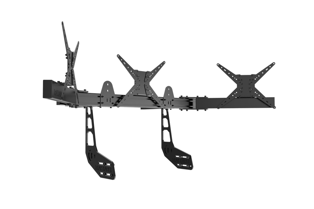 Large Cockpit-Mounted Triple Monitor Mount - 1200mm / 47.25" Wide