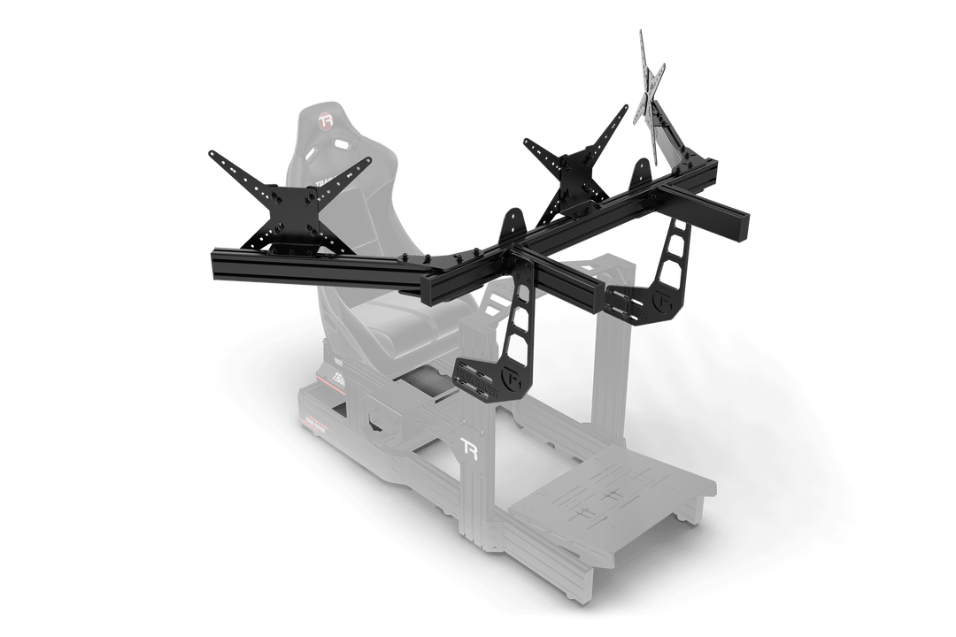 Large Cockpit-Mounted Triple Monitor Mount - 1200mm / 47.25" Wide