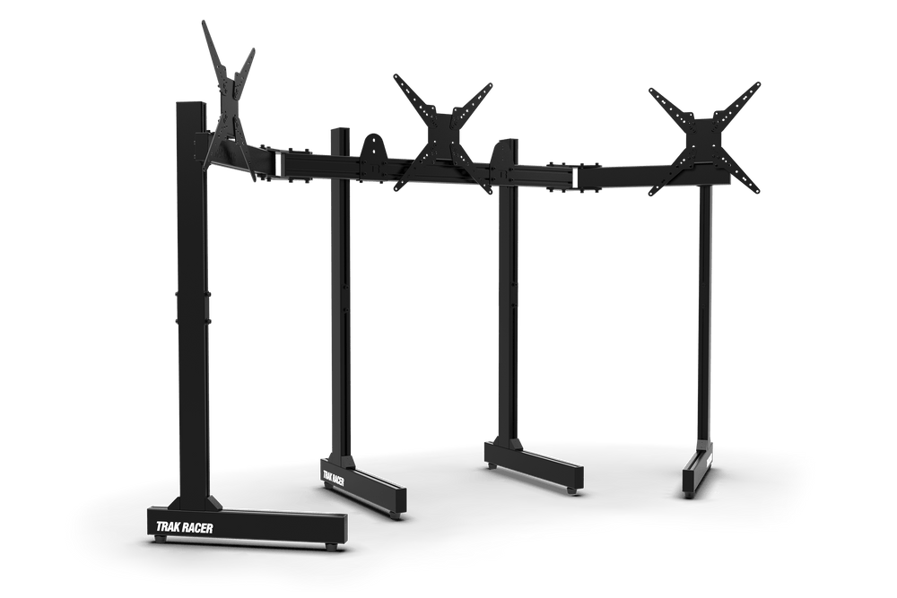 Freestanding Triple (3) Monitor Stand with Extra Leg Supports