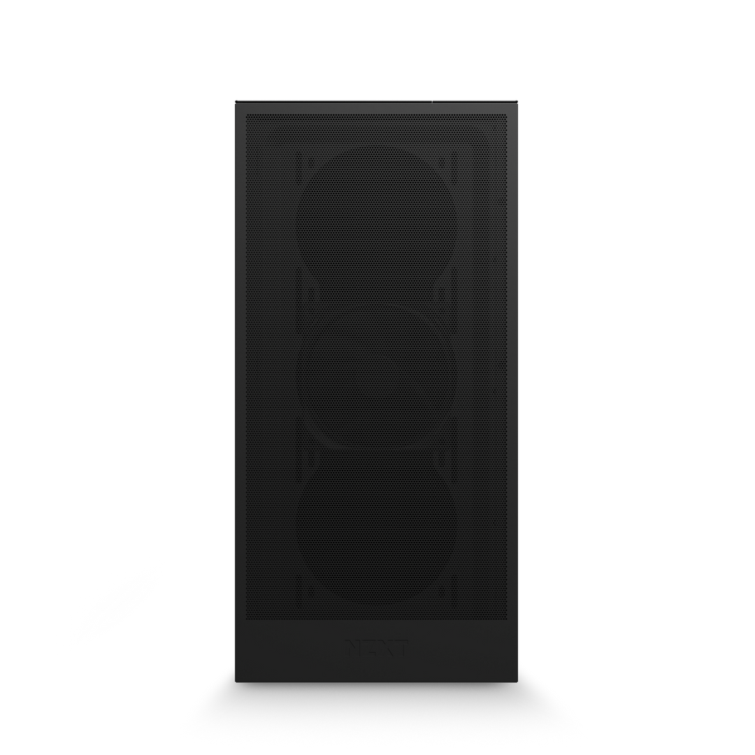 NZXT Player 1 Gaming PC Black front view of the fans