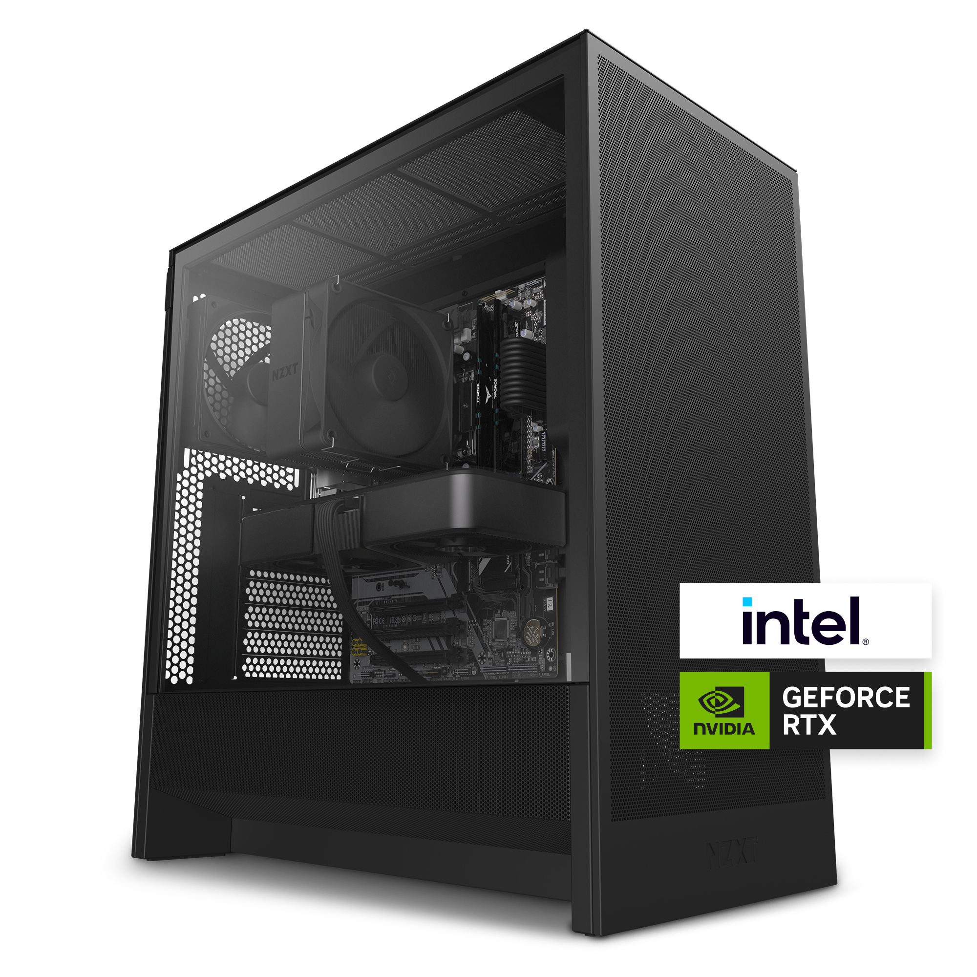 NZXT Player 1 Gaming PC right facing