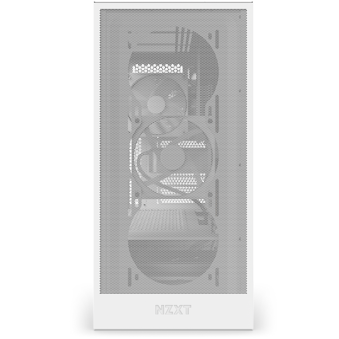 Front facing view showing fans