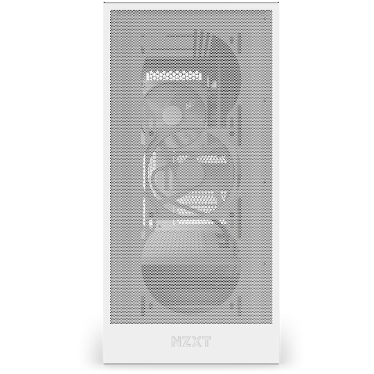 Front facing view showing fans