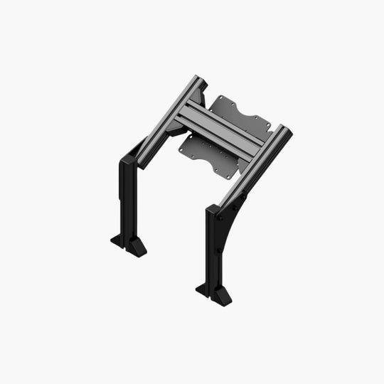 Quad monitor stand add-on