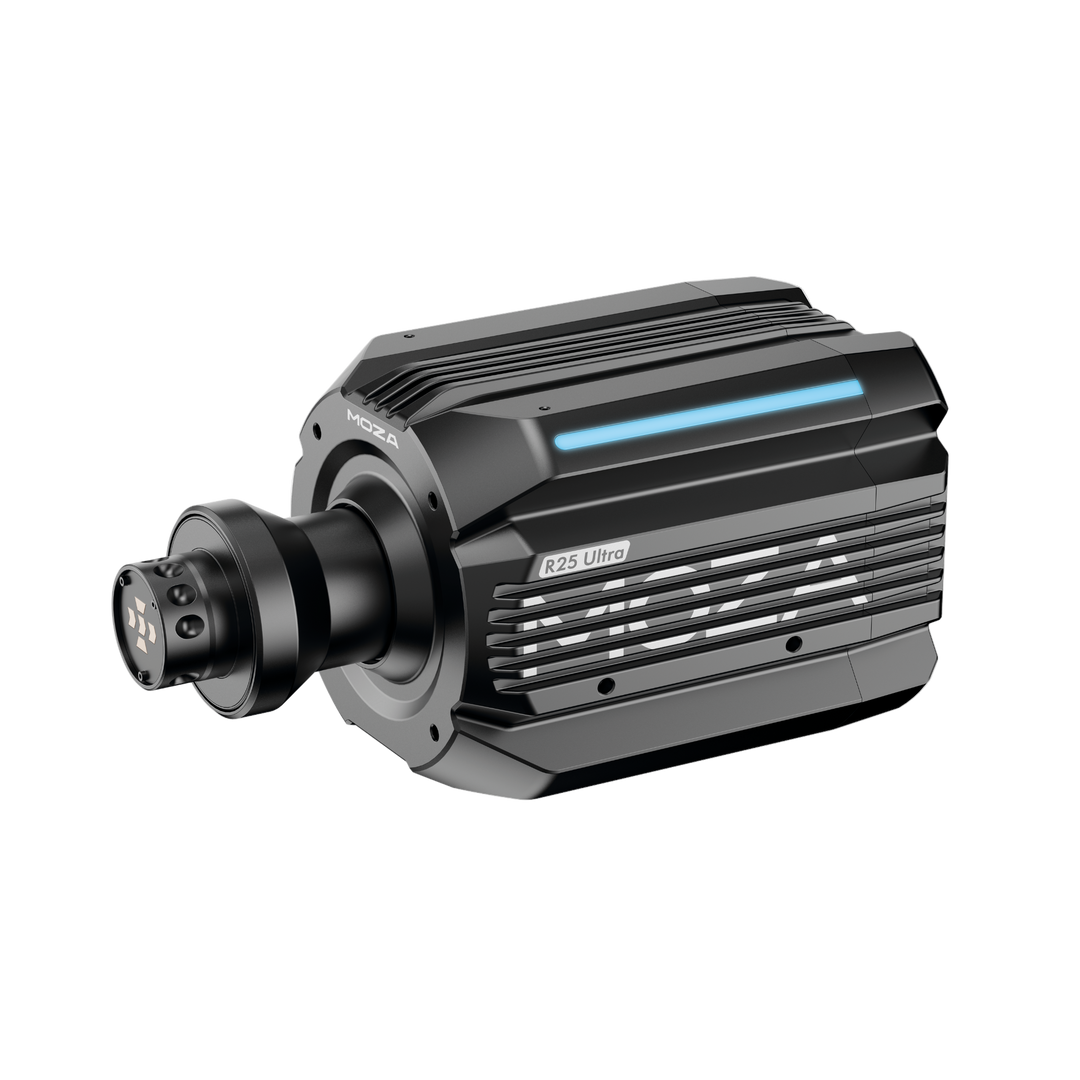 Moza R25 Ultra Wheelbase front left view