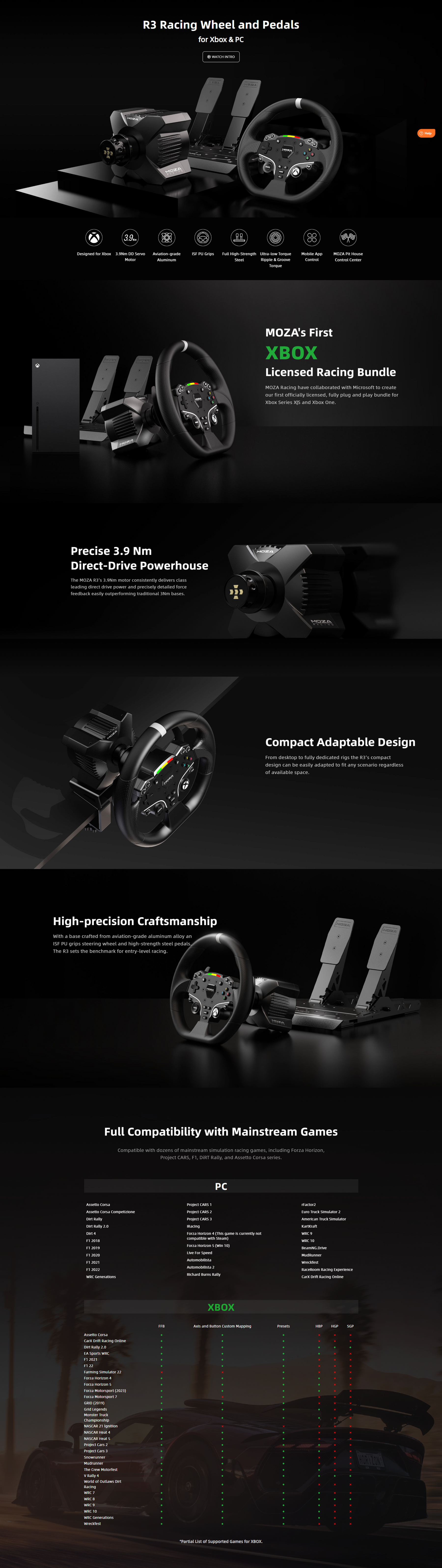 Moza Racing R3 Xbox Sim Racing Bundle – Apex Sim Racing