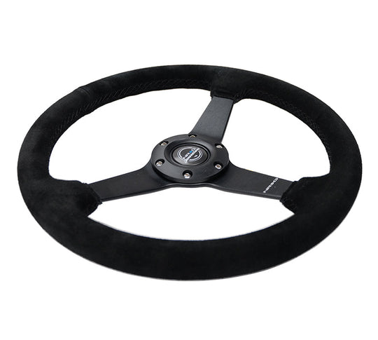 350MM FLAT STEERING WHEEL SUEDE