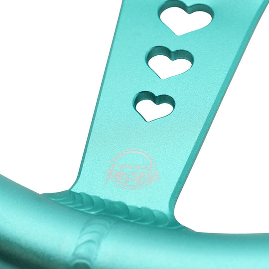 ALUMINUM STEERING WHEELS - HEART CUT OUT (LARGE)