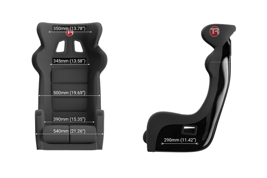 GT Style Fixed Fiberglass Seat