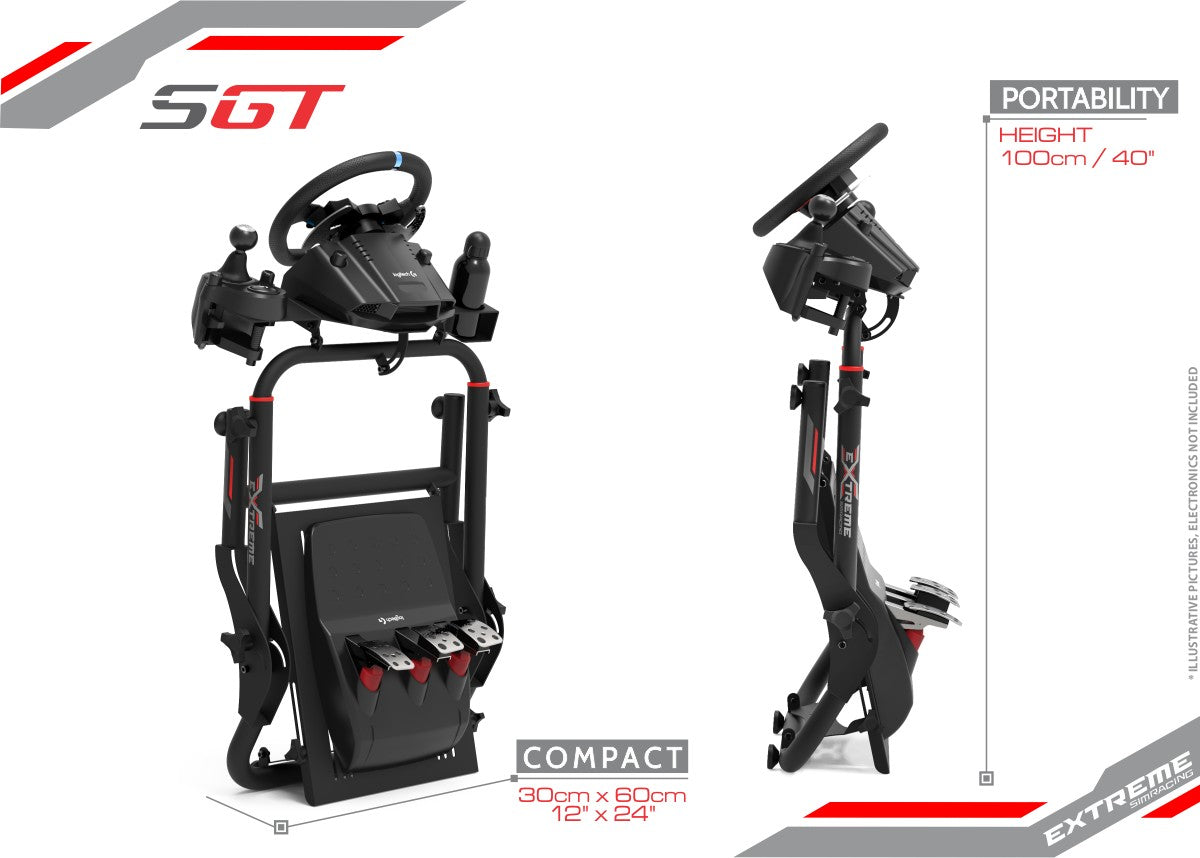 WHEEL STAND SGT BLACK EDITION | Black | Apex Sim Racing