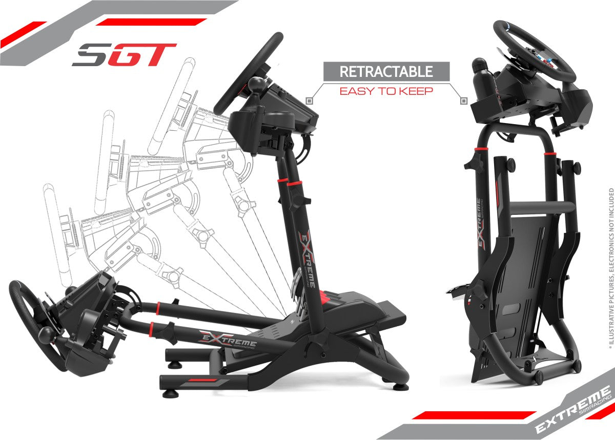 WHEEL STAND SGT BLACK EDITION | Black | Apex Sim Racing