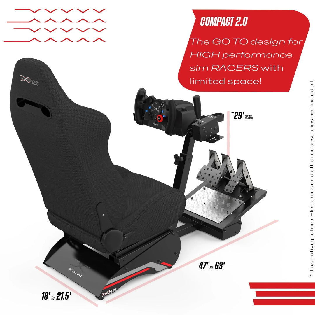 SIM RACING COCKPIT COMPACT 2.0 | Apex Sim Racing